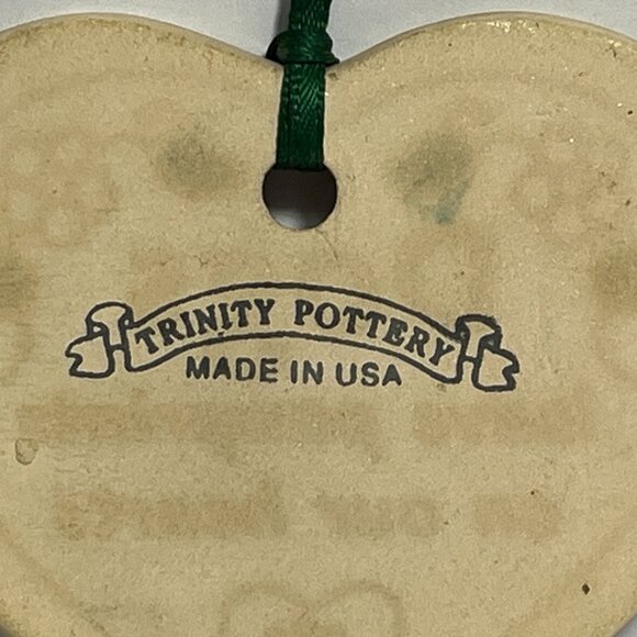 Dogs Leave Pawprints On Our Hearts Ceramic Heart Ornament By Trinity Pottery - Picture 4 of 4